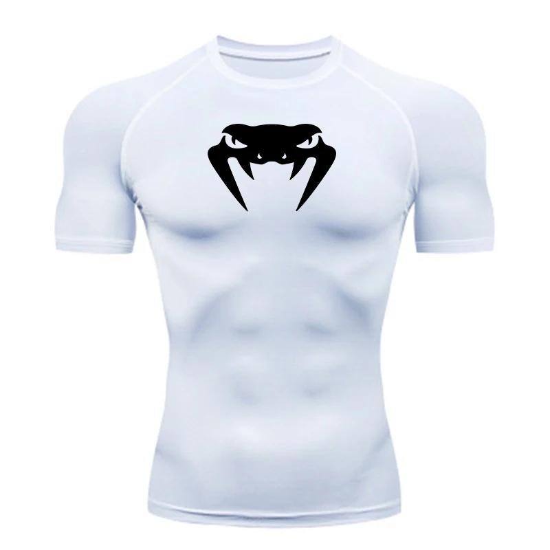 Nouveau T-shirt de compression pour homme, fitness, gym, super-héros, sport, course à pied, Rashgard