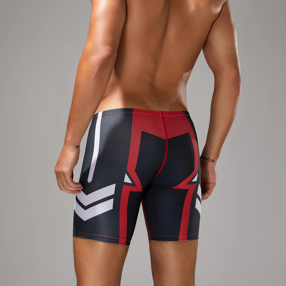SEOBEAN-Nouveau maillot de bain coloré taille basse pour hommes, maillots de bain longs VORTEX