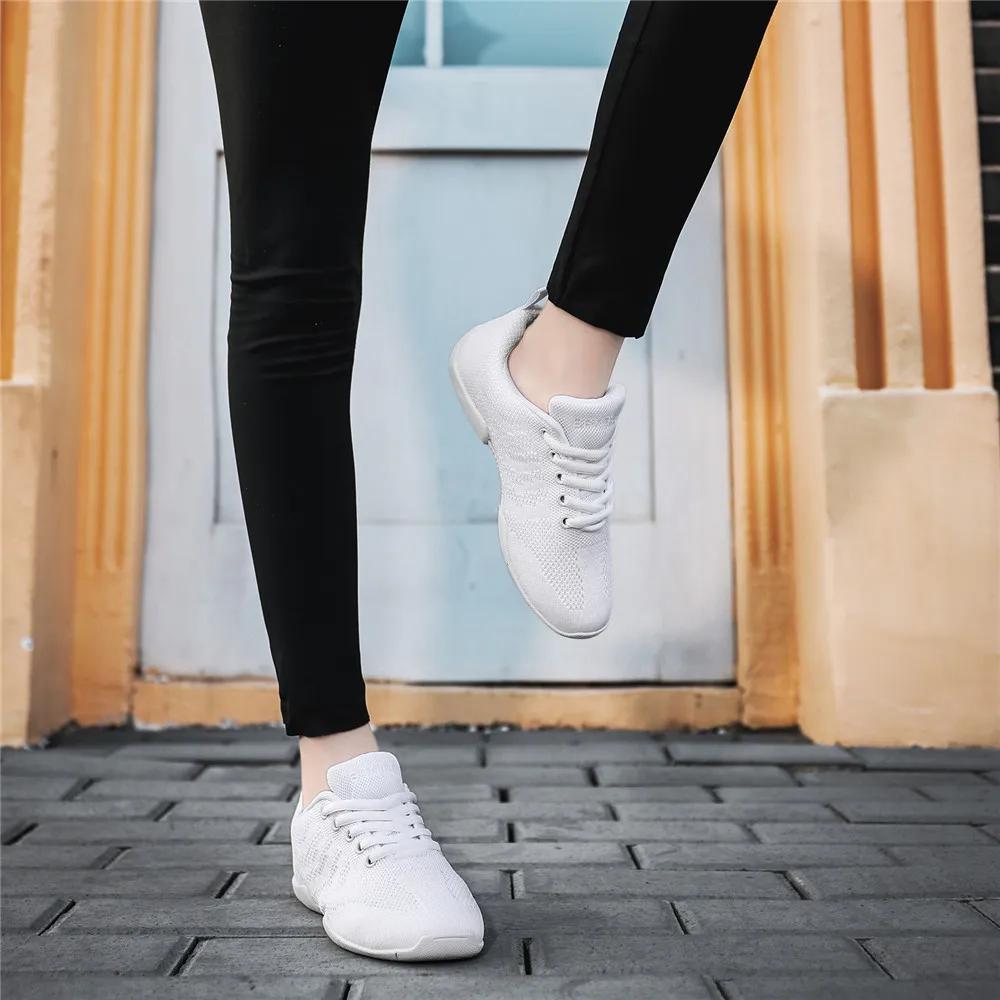 BAXINIER filles blanc Cheer danse baskets enfants léger Cheerleading formation marche Tennis femmes