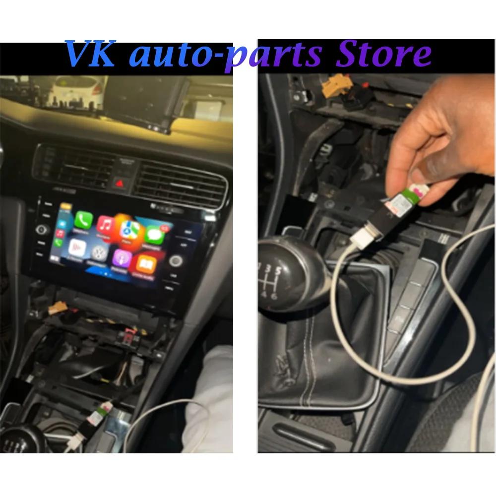 Pour VW Golf 7 MK7 VII pour Passat B8 CarPlay médias USB AUX commutateur MIB2 MDI USB AMI adaptateur