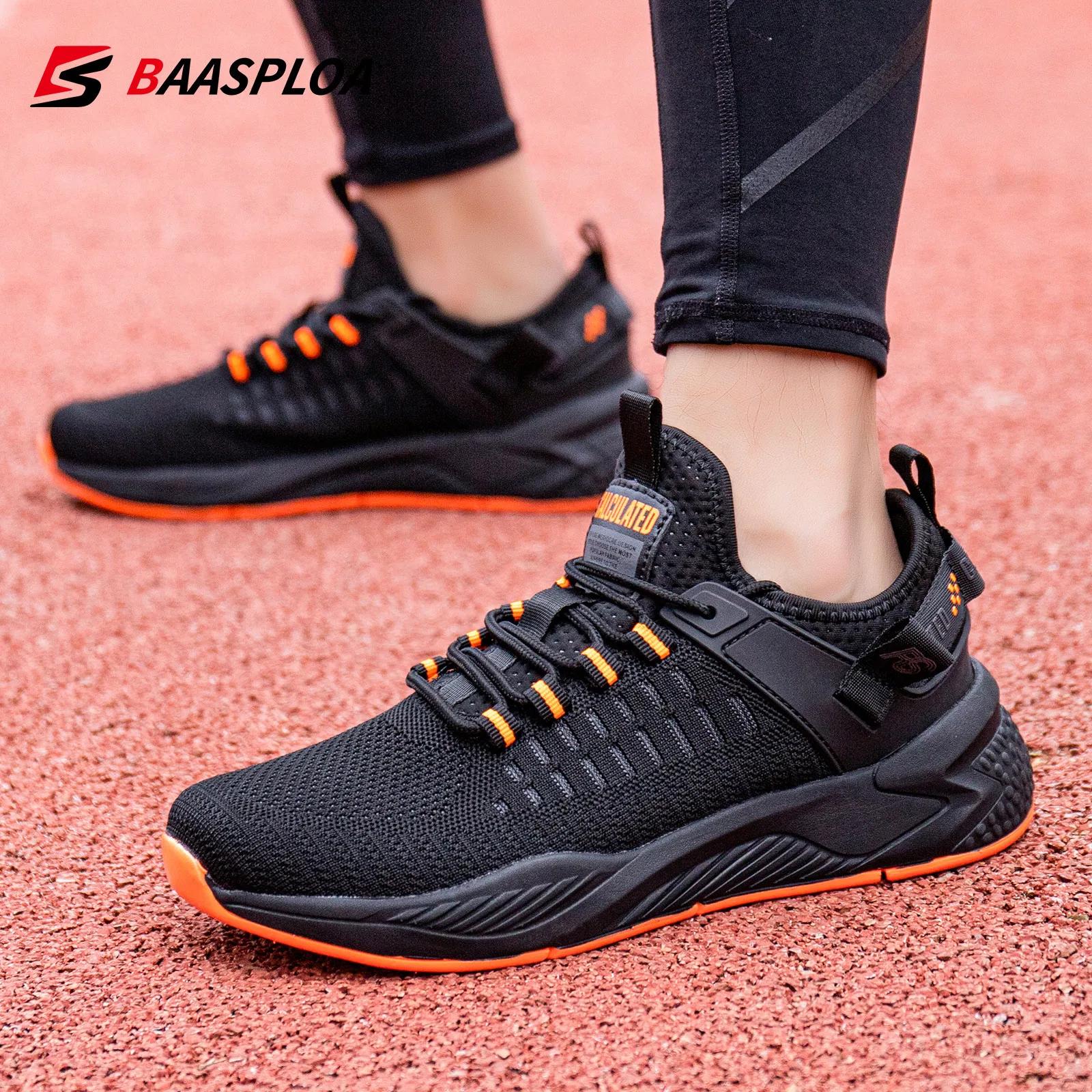 Chaussures course légères hommes Baasploa maille respirante - Baskets tennis décontractées sport plein air
