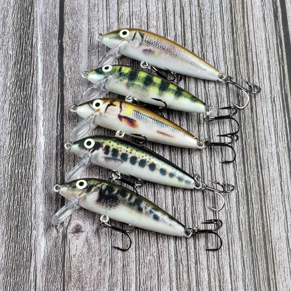 JOHNCOO 5 cm 5g coulant vairon Wobblers leurres de pêche truite leurre et appât dur Jerkbait pour pe