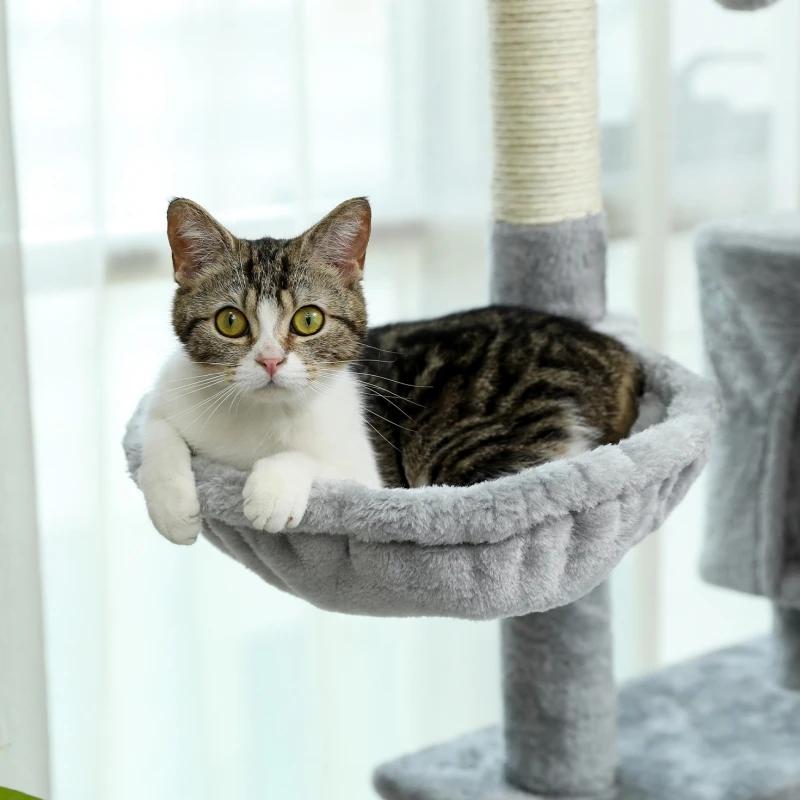Arbre à Chat pour Grands Chats Adultes avec Super Grand Perchoir Supérieur, Tour pour Grands Chats a