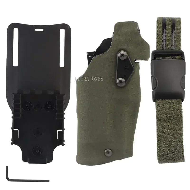 Étui tactique Airsoft pour G17 Gen4 19 avec lampe X300 X300U, étui de pistolet à dégagement rapide a
