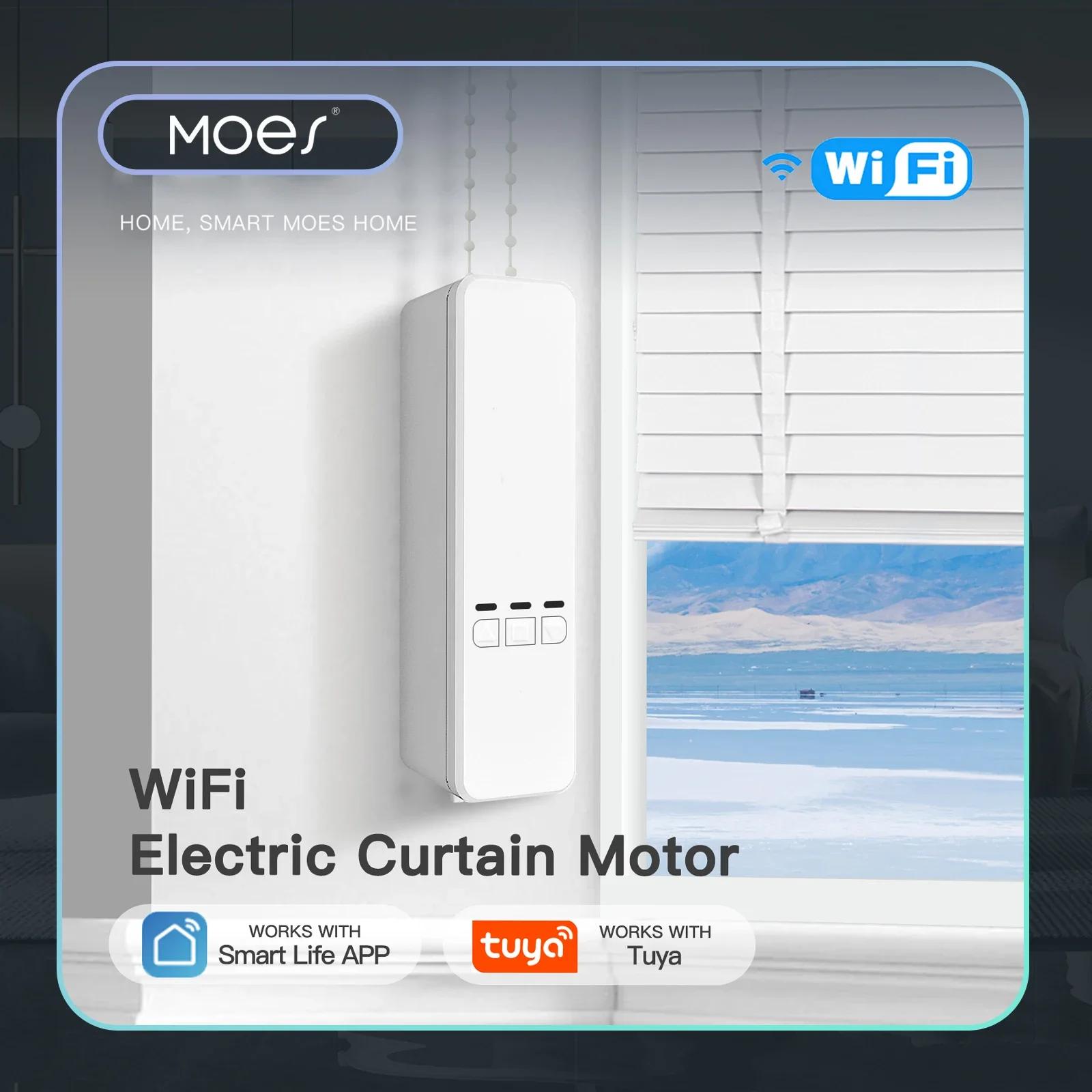MOES – Kit de moteur intelligent WiFi Tuya, stores roulants à chaîne électrique, ombrage, commande à