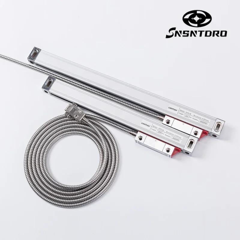 Échelle de verre DRO linéaire mince de 0.005mm TTL 5VDC 450mm-1000mm, règle de réseau, capteur de dé