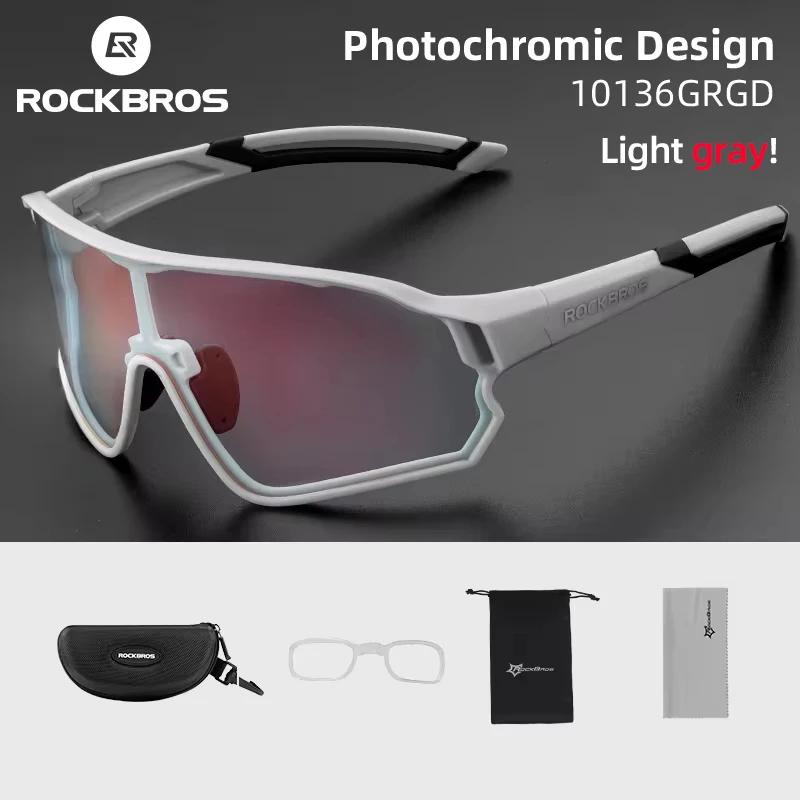 ROCKBROS lunettes de cyclisme photochromiques UV400 lunettes de soleil Sport de plein air lunettes d