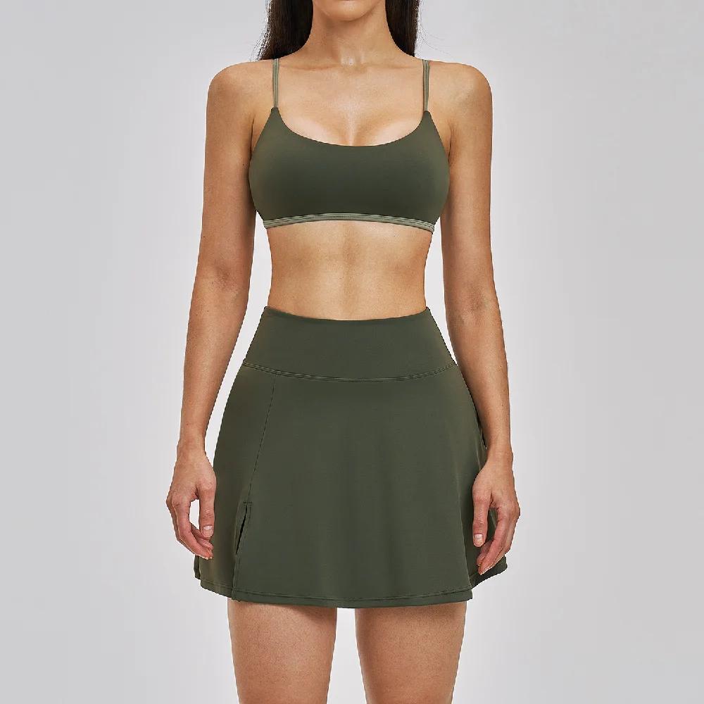 Ensemble de yoga 2 pièces pour femme, tenue de sport, vêtements de fitness, ensemble de sport avec s