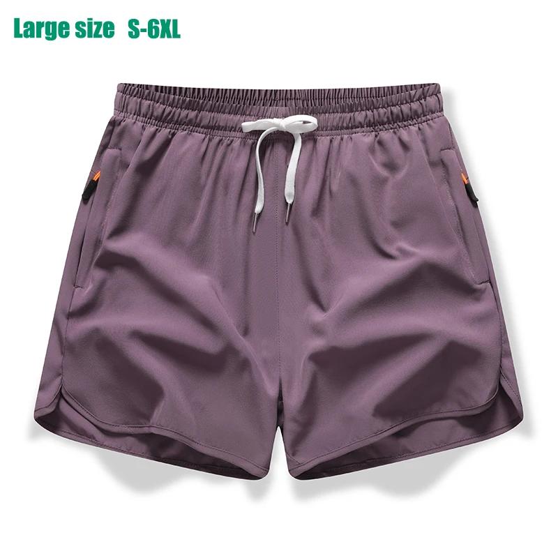 Nouveaux hommes sport décontracté 3/4 Shorts avec soie glacée léger absorbant la sueur en plein air