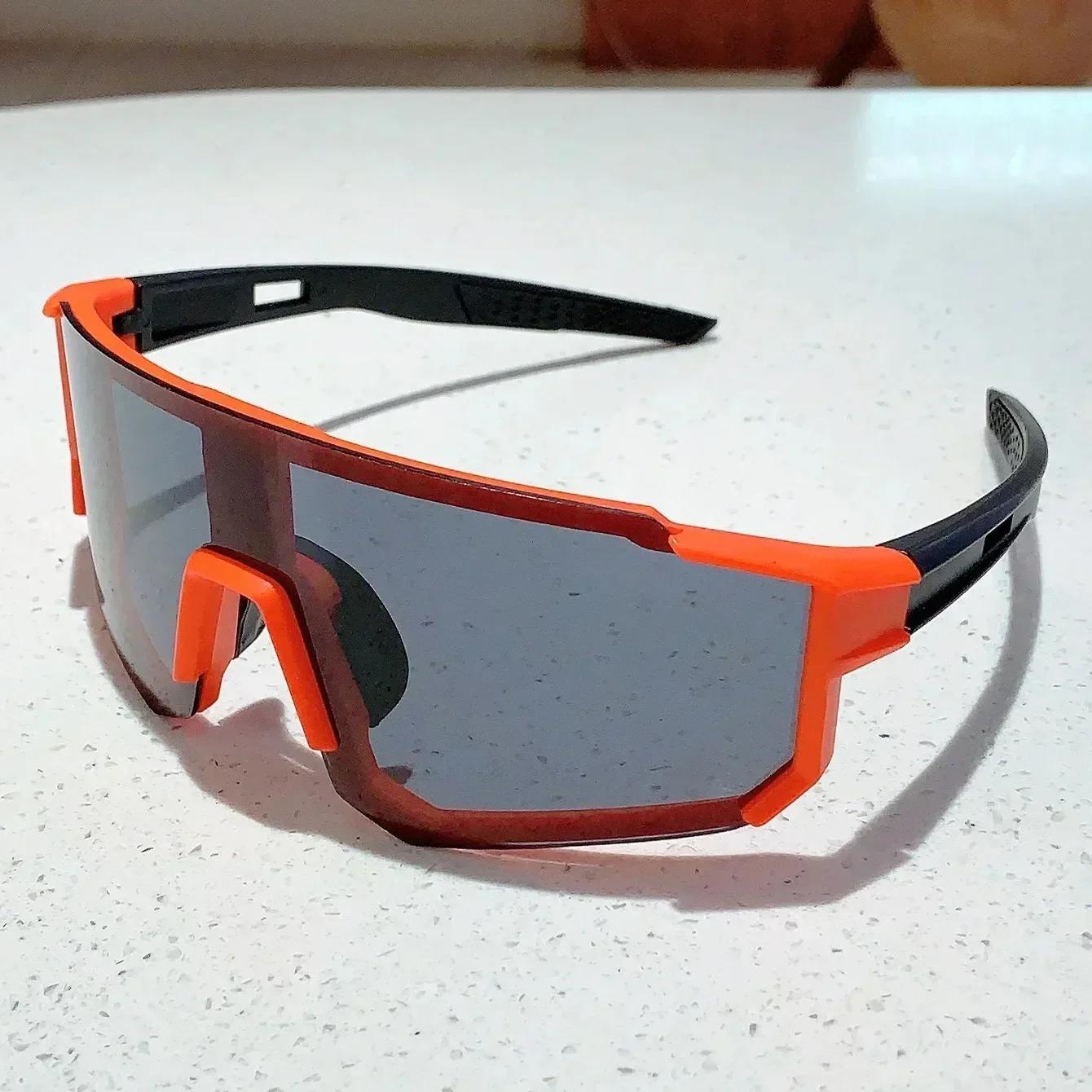 Lunettes de soleil de Sport surdimensionnées sans bords pour femmes et hommes, nouvelle mode, boucli