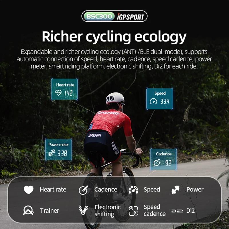 IGPSPORT BSC300 ordinateur sans fil vélo odomètre GPS Navigation vtt route vitesse Cadence capteur I