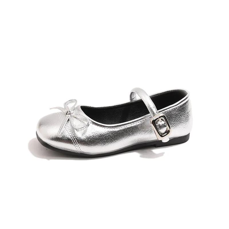 Chaussures en cuir pour filles, style princesse, printemps-automne 2026, mode enfant, Mary Janes sim