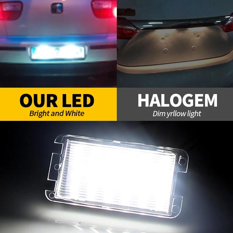 2 pièces sans erreur voiture numéro LED feux de plaque d'immatriculation pour Seat Ibiza 6L Arosa Al