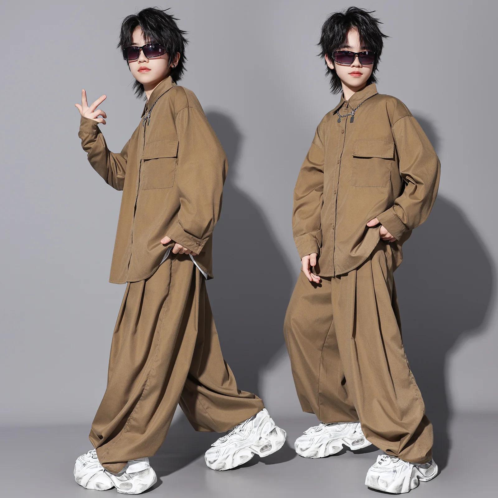 Ensembles de vêtements pour enfants, garçons et filles, streetwear, hip-hop, décontractés, manches l