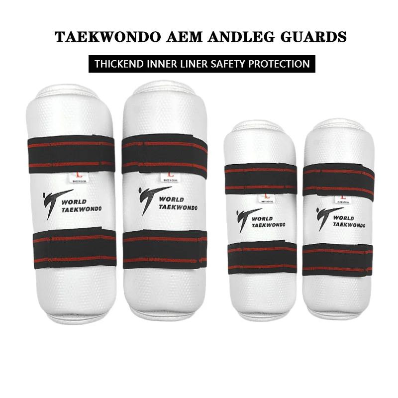 Protections pour les bras et les jambes WT Taekwondo, équipement de combat pour arts martiaux et kar