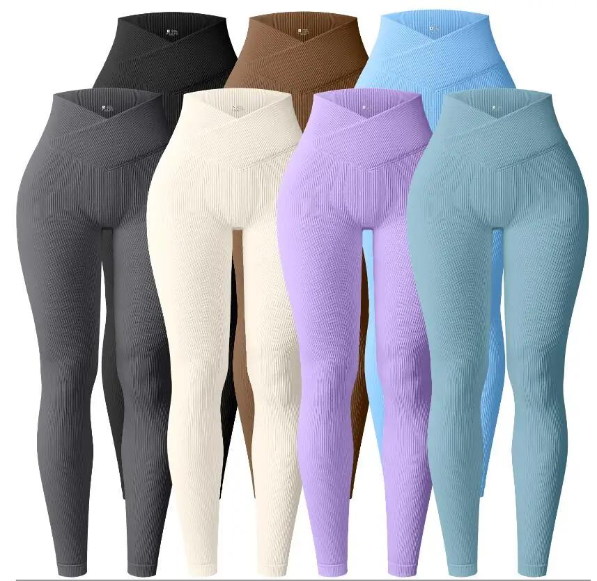 Pantalon fitness femme effet fessier levé - Vente chaude mode sport pour exercices et jambières
