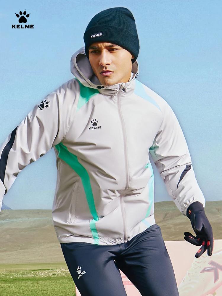 KELcloser-Veste de dehors Imperméable à Capuche pour Homme, Coupe-Vent, Tissé, Course en Plein Air