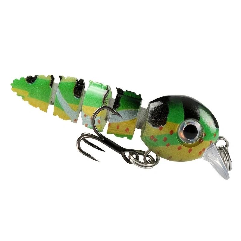 Multi articulé Swimbait 5.5 cm/4g leurres de pêche manivelle réaliste dur appâts de poisson petit en