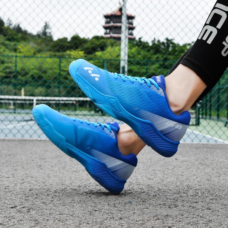 Chaussures de badminton pour hommes, baskets respirantes d'intérieur, chaussures de volley-ball d'ex