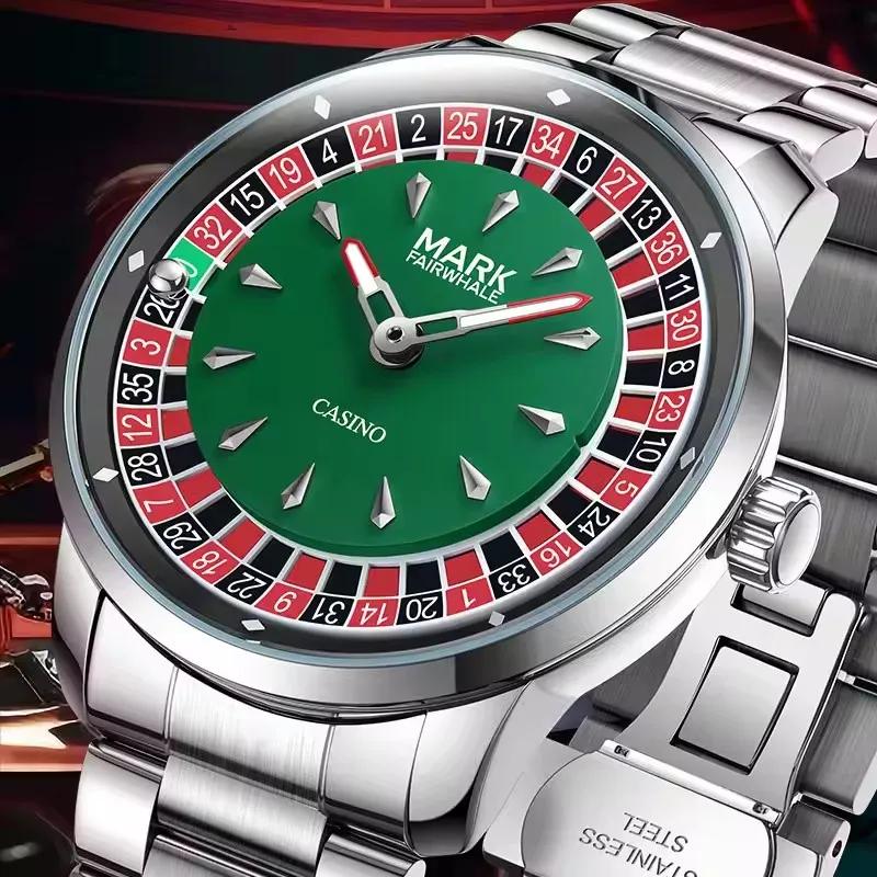 Mark Fairwhale 5031 nouvelle montre à Quartz pour hommes de marque supérieure cadran numérique rotat