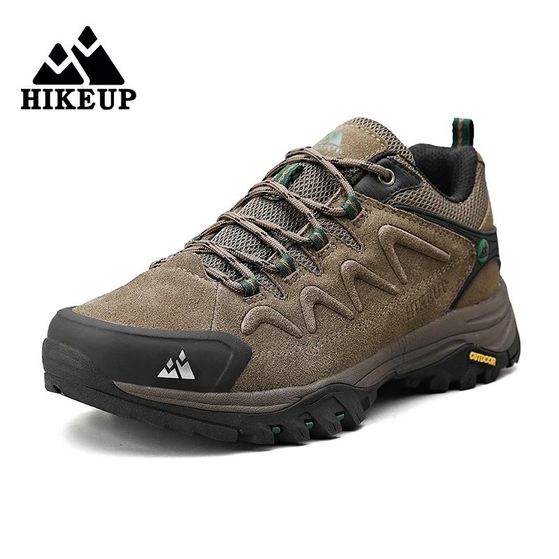 HIKEUP – chaussures de randonnée en cuir pour hommes, baskets de randonnée en plein air, de tourisme