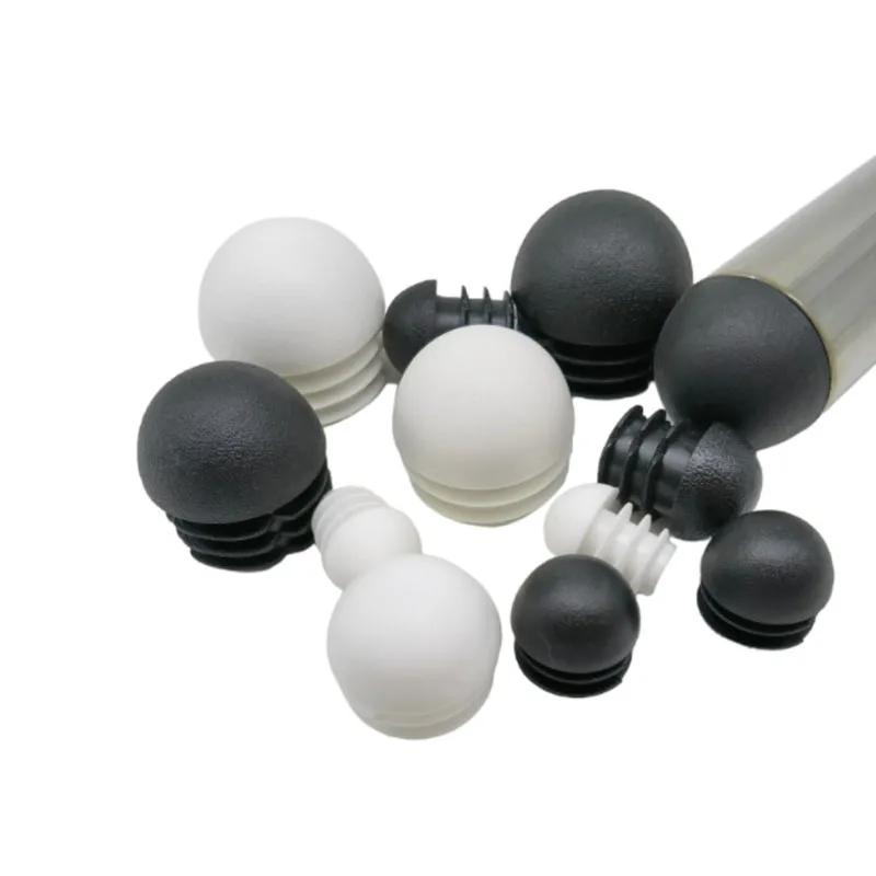 Tube de prise de tuyau rond en plastique, embouts bombés, non ald, pied de chaise, couvercle anti-po