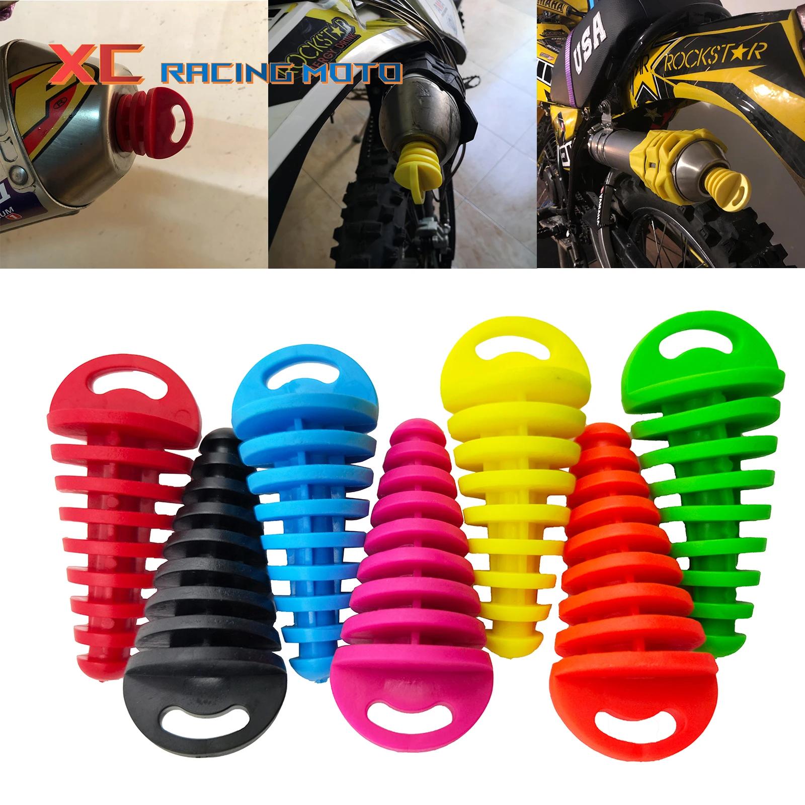 Bouchon de tuyau d'échappement moto Motocross tuyau d'échappement PVC bouchon de purge d'air bouchon