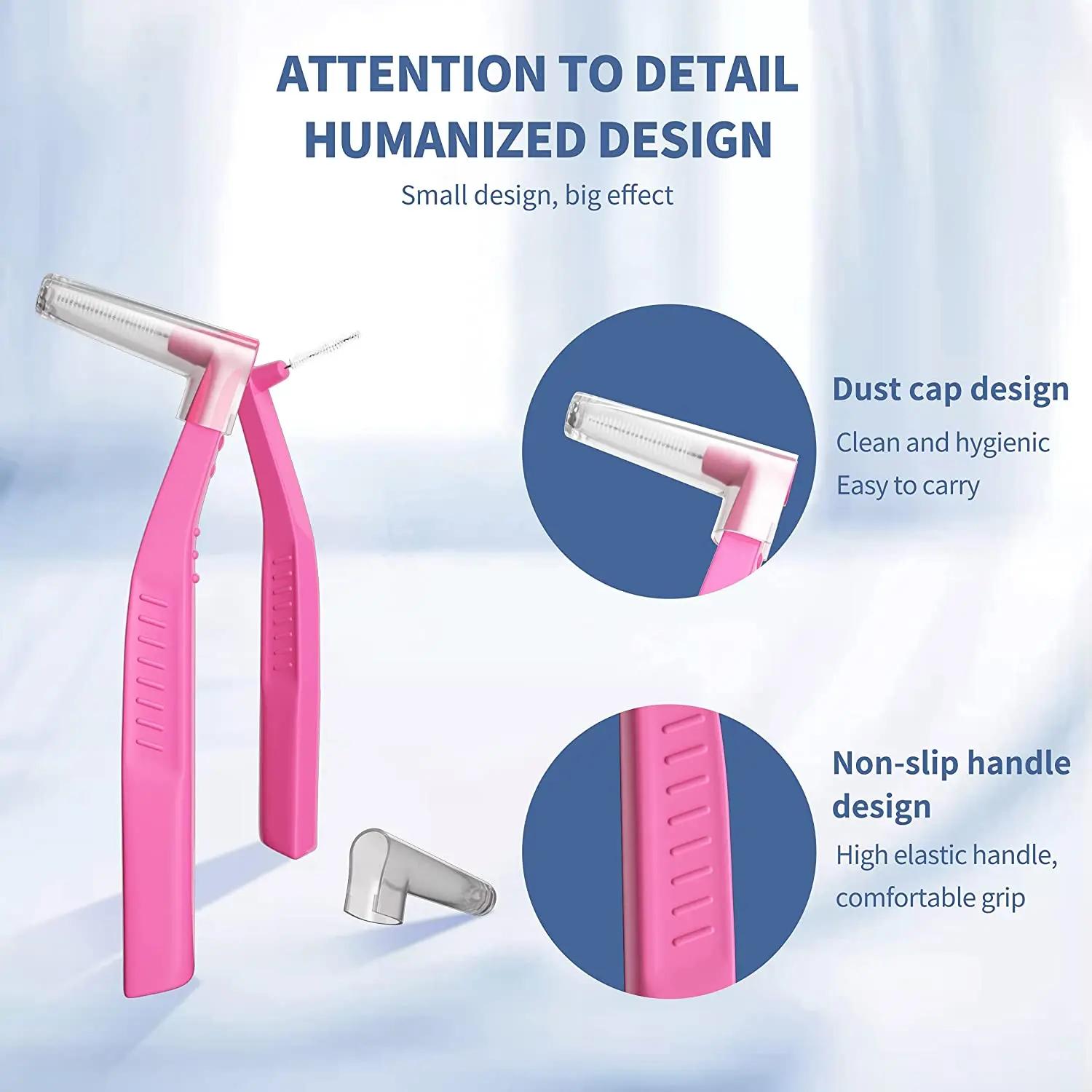 Kingubznis 20 pièces brosse interdentaire pour l'orthodontie dentaire propre entre les outils de net