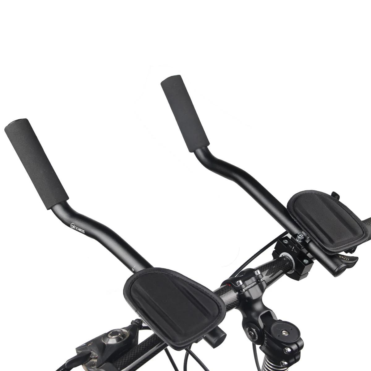 Guidon repos vélo alliage aluminium - Poignée TT pour cyclisme course et triathlon performance