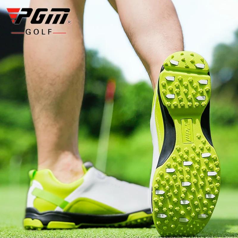PGM-Chaussures de golf imperméables pour hommes, baskets de sport, légères, respirantes, anti-aldes,