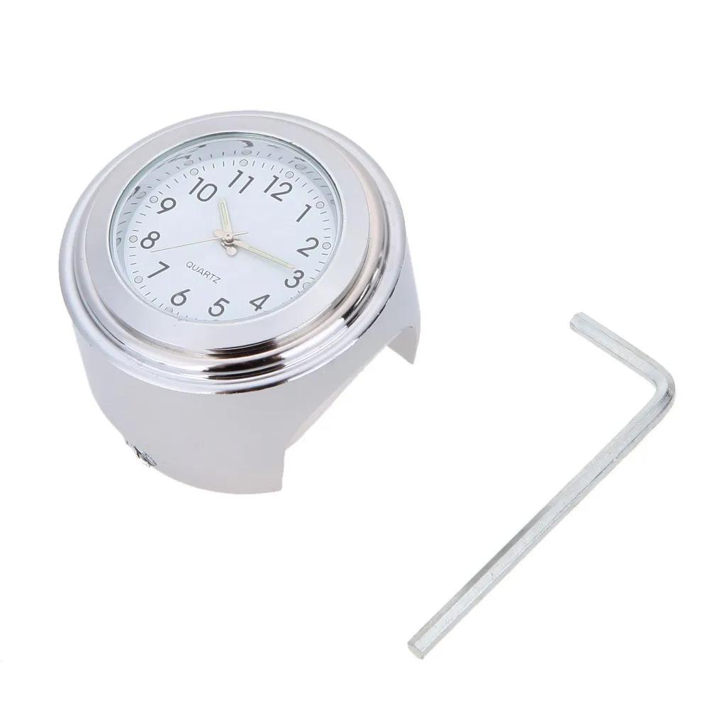 Montre lumineuse pour guidon de moto, horloge à Quartz étanche, légère, à la mode, équipement pour m