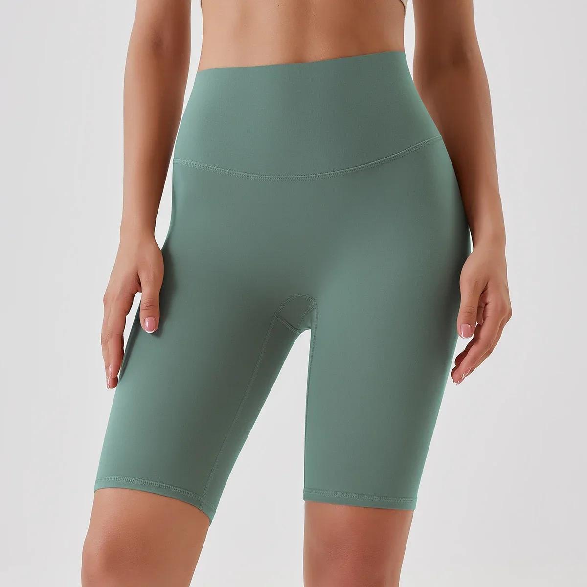 Short de yoga taille haute 2024 - Legging sans couture pour levage des fesses et cyclisme