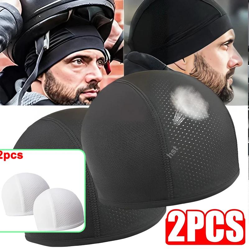 Cagoule intérieure de casque de crâne de moto, séchage rapide, respirant, course, sous bonnet, chape