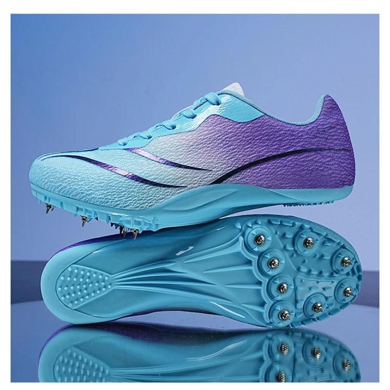 Hommes femmes athlète événements crampons Sprint chaussures athlète pointes courtes course baskets f
