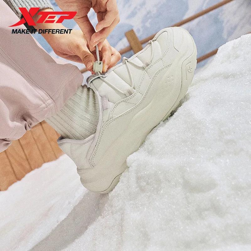Xtep chaussures en coton pour femmes 2025 hiver nouveauté loisirs confortable coussin soutien résist