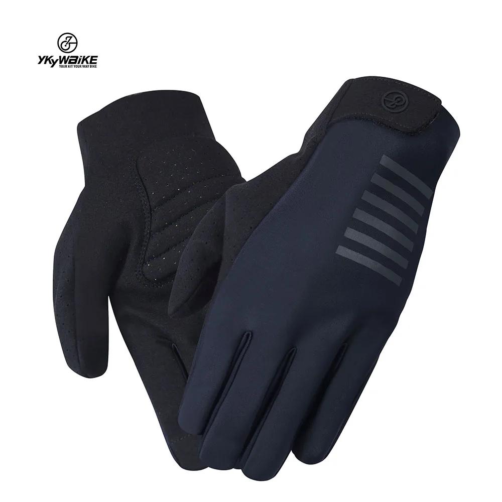 YKYWBIKE Gants de sport imperméables à écran tactile, longs doigts complets, demi-doigts, gants de c