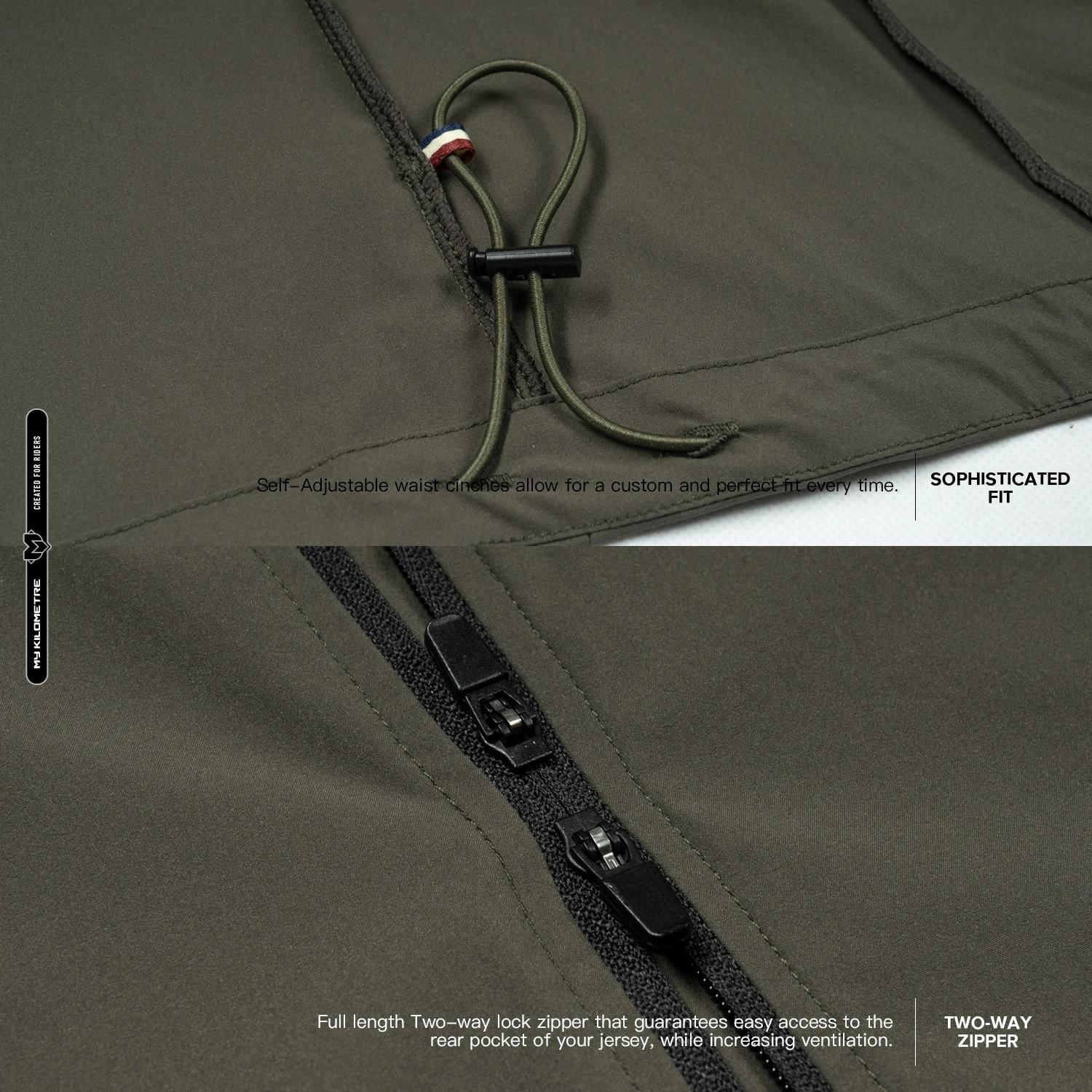 MY KILOMETRE Printemps hommes gravier imperméable cyclisme vélo coupe-vent réfléchissant pare-brise