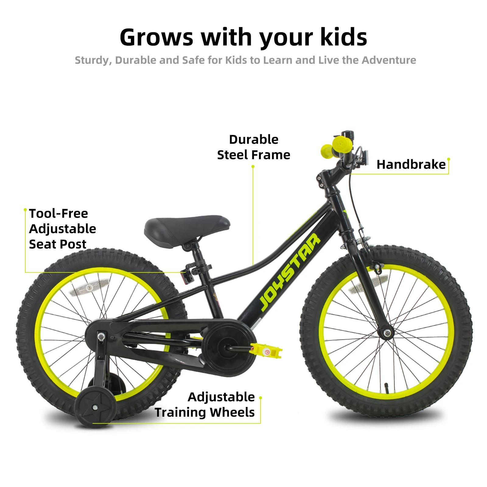 YSTAR-Vélo de montagne pour enfants avec roues d'entraînement et frein à main, chaîne pour garçons e
