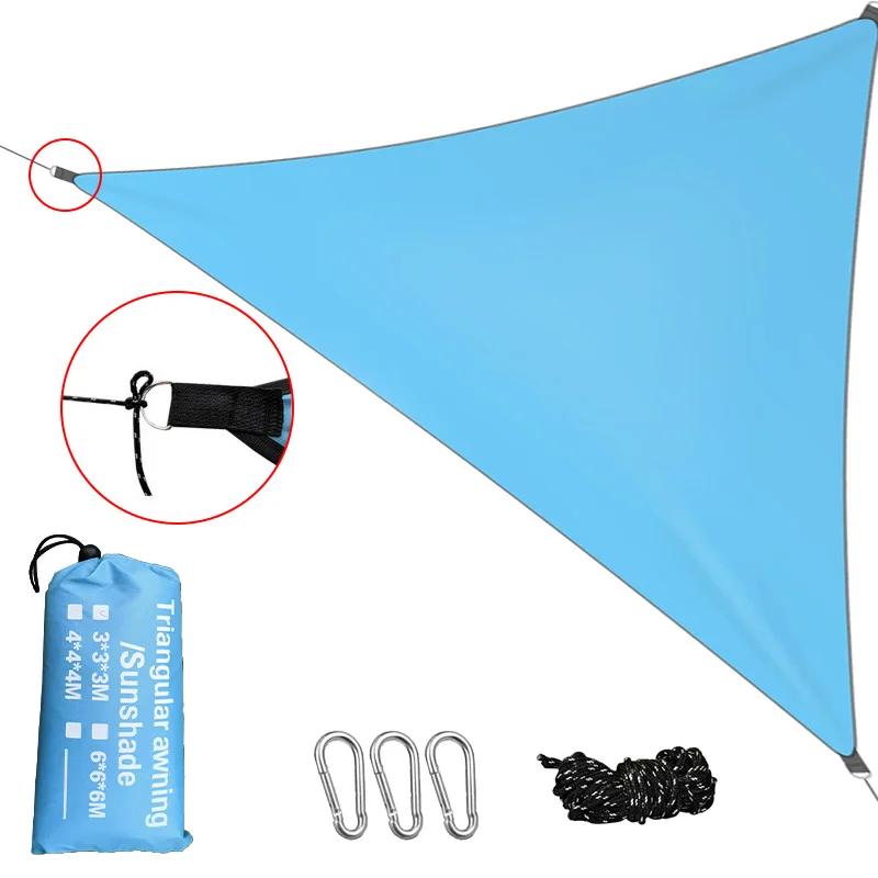 Bâche de camping étanche, tente triangulaire, voile d'ombrage solaire, auvent touristique extérieur,