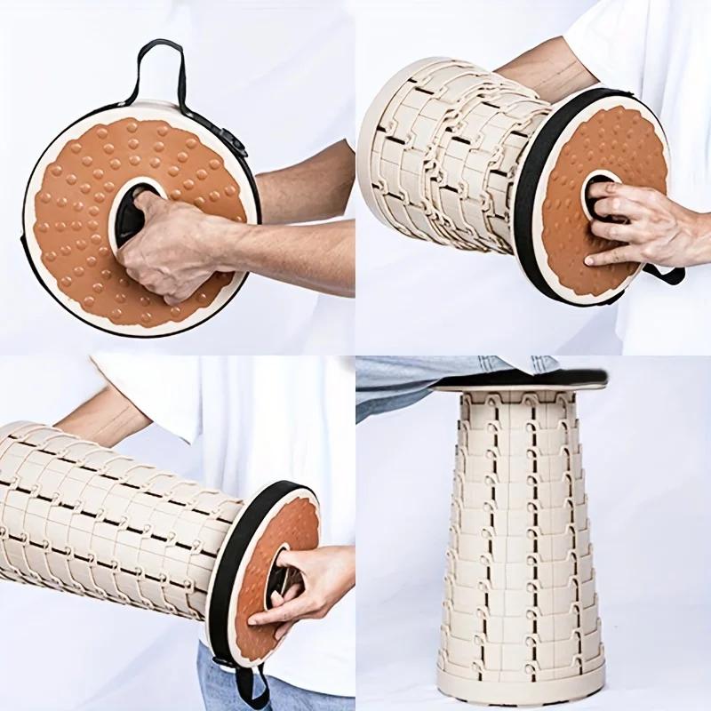 Tabourets pliants d'extérieur, chaises portables, réglables et extensibles de voyage, sièges en caou