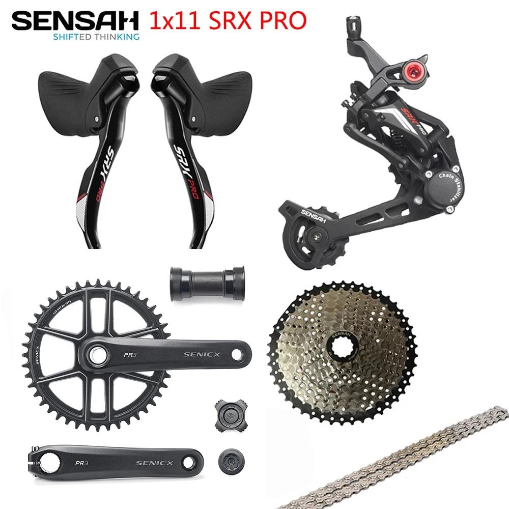 GENSAH-Ensemble de vitesses SRX PRO 1x11 rapports, levier gauche/droite + dérailleur arrière + chaîn
