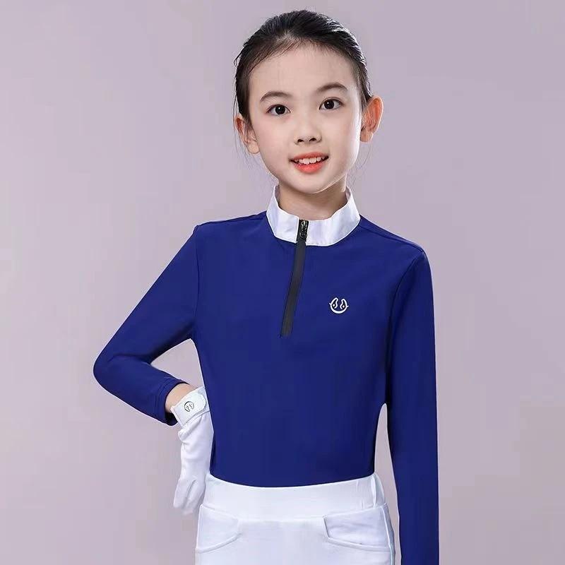 Ensemble de vêtements d'équitation pour enfants, pantalons d'équitation, t-shirts, culottes, combina