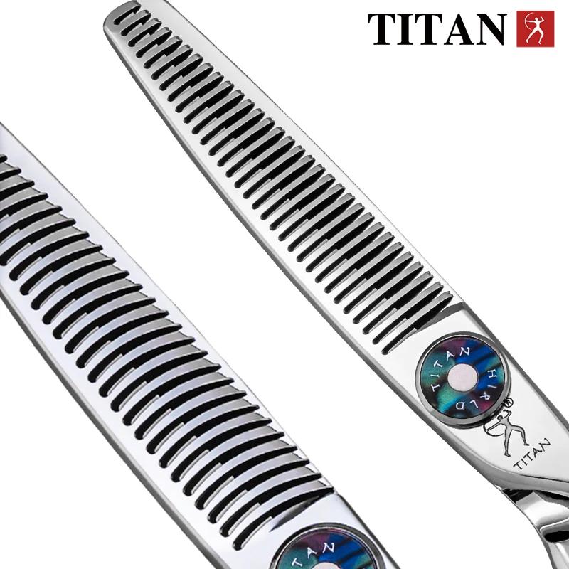 TITAN ciseaux de coiffeur professionnels coiffure coupe amincissement cisaillement salon outil de ch