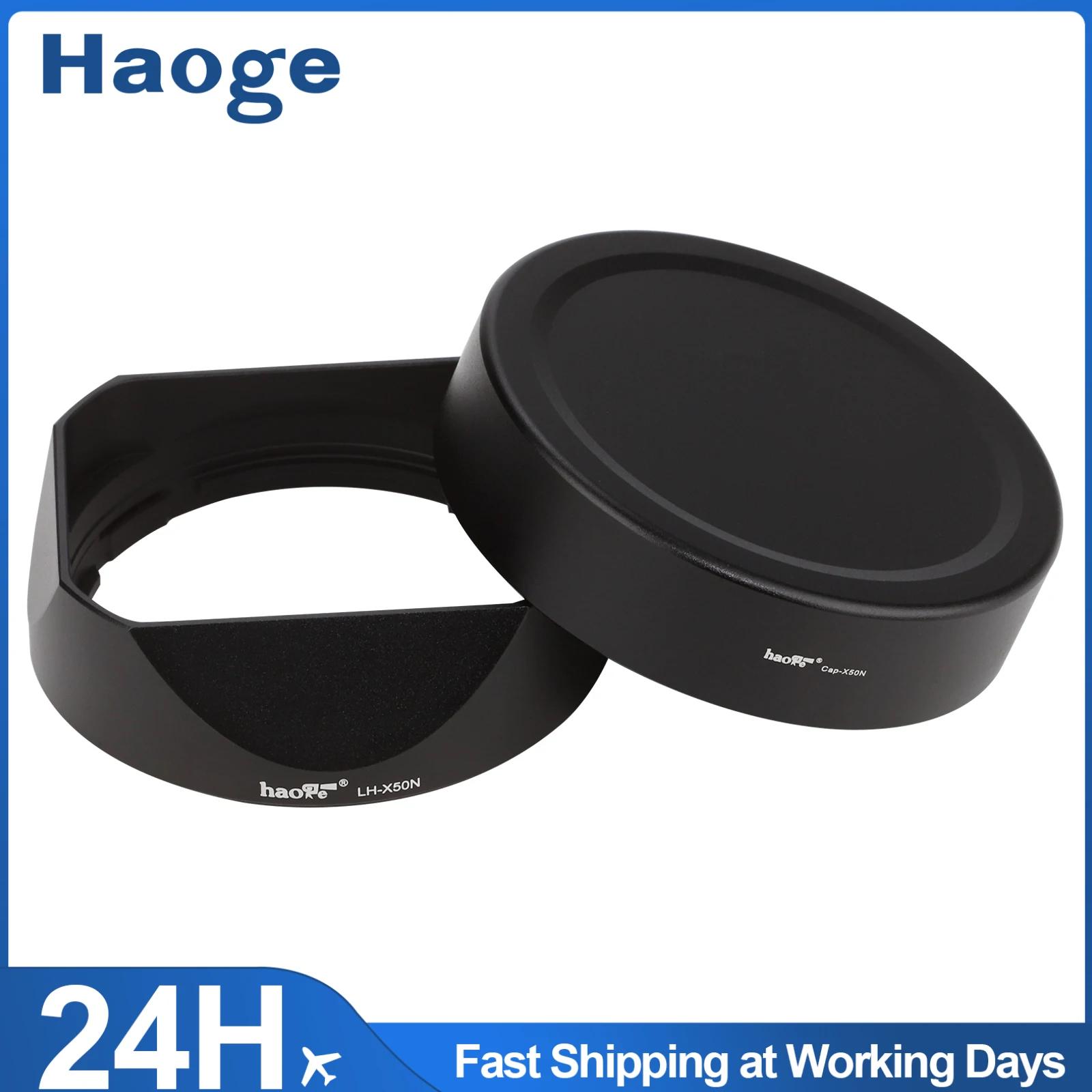 Haoge LH-X50N baïonnette carré en métal pare-soleil pour Fujifilm Fuji Fujinon XF 50mm ustensiles de