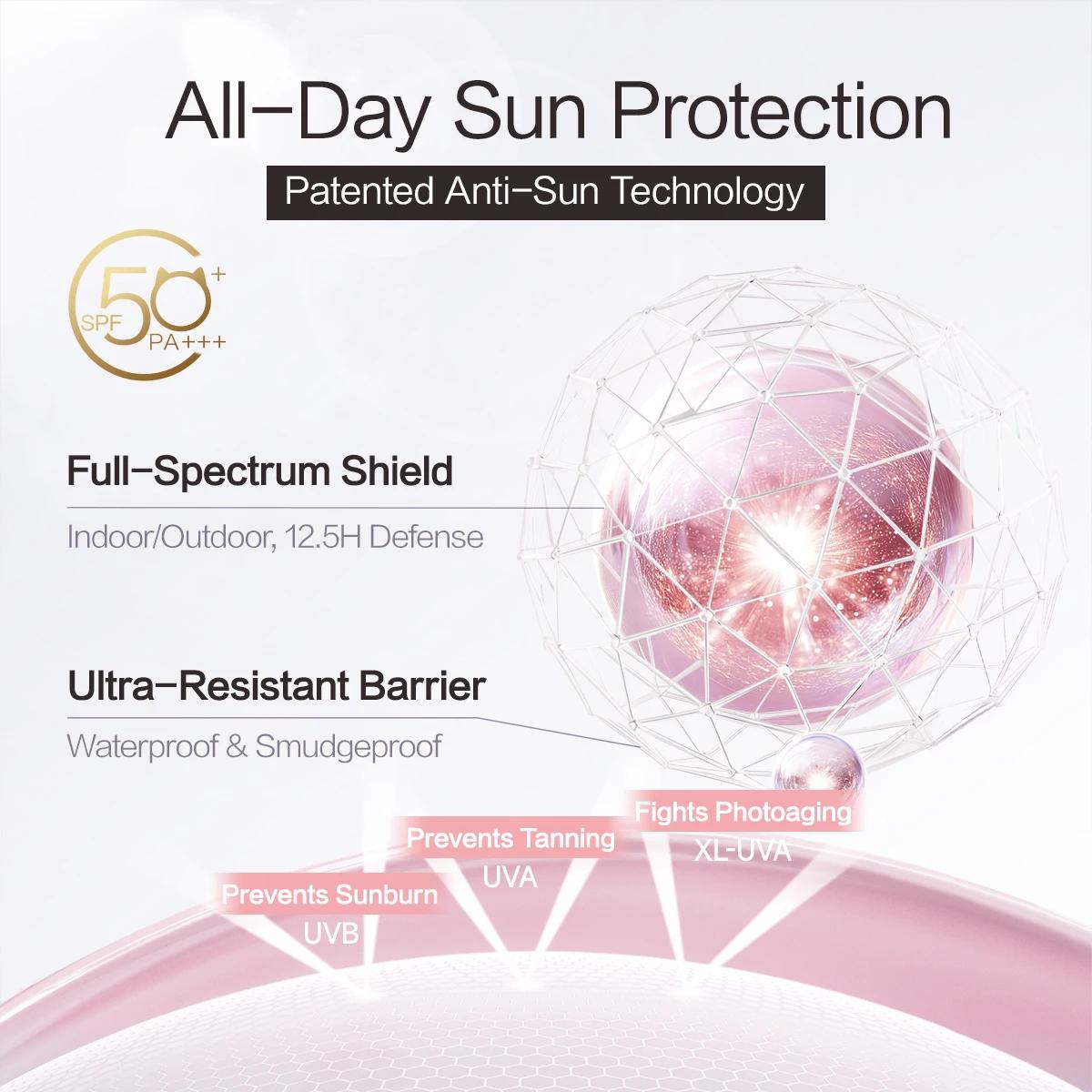 CARSLAN Lotion solaire hydratante haute Protection solaire apprêt visage hydratant résistant à la su