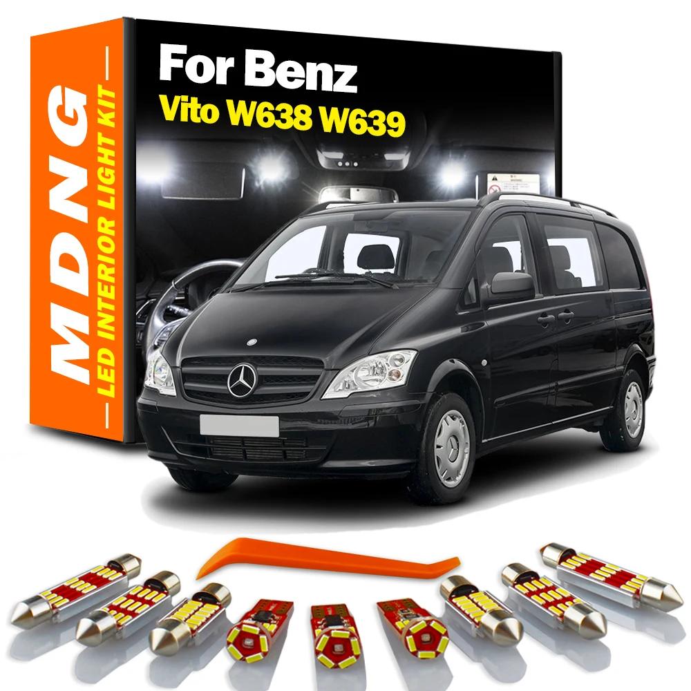 MDNG Canbus sans erreur pour Mercedes Benz Vito W638 W639 Auto LED intérieur carte dôme coffre lumiè
