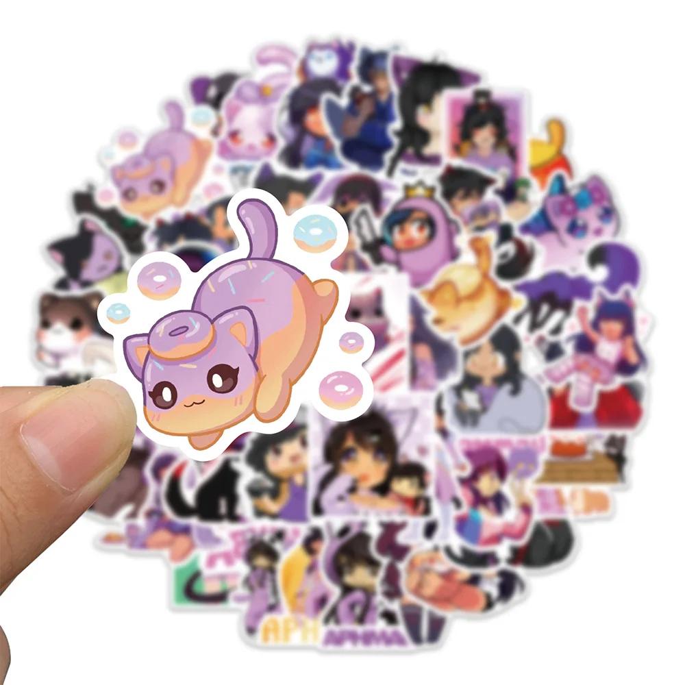 Autocollants de dessin animé Aphmau, 10/30/50 pièces, autocollants amusants pour téléphone portable,