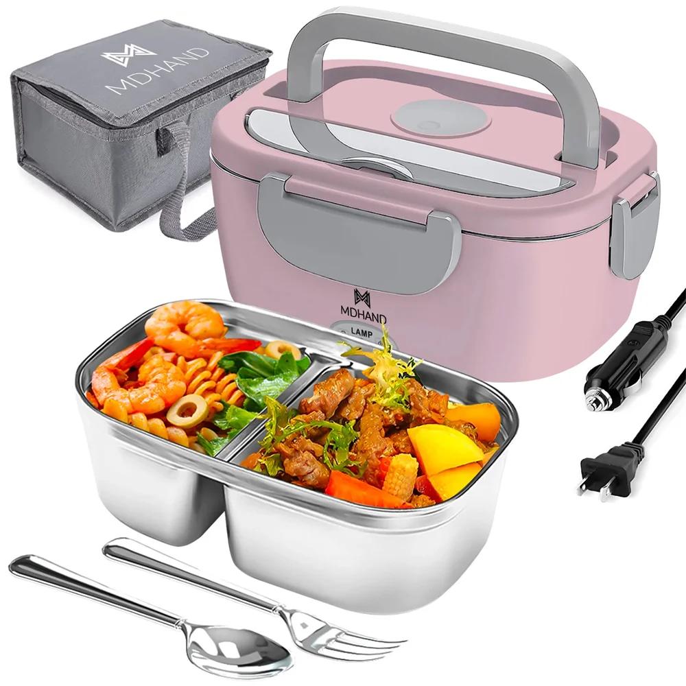 Boîte à déjeuner électrique 65W 1,5 l, chauffe-aliments Portable pour voiture ou maison, anti-fuite,