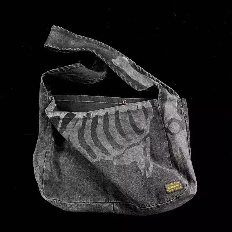 KAPITAL Hirata et Hiroshi Chunqiu Nouveau sac bandoulière polyvalent en denim vintage japonais tenda