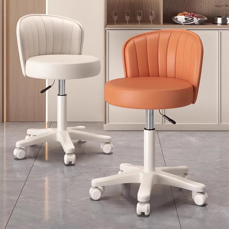 Chaise en cuir siège à coque rotatif tabouret rotatif réglable pour le maquillage à domicile chaise